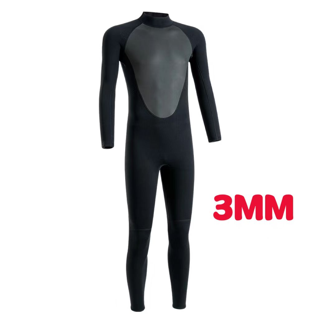 Traje de neopreno para hombre, traje completo de buceo para pesca submarina, snorkel, surf, conjunto de una pieza, traje de baño para mantener el calor en invierno: S / Plata