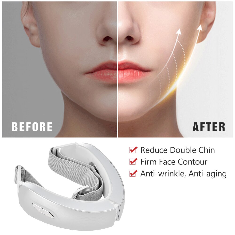 Dispozitive de lifting facial bandaj de masaj pentru îndepărtarea bărbiei duble microcurenți terapie cu led aparate de înfrumusețare mașină de bandă pentru riduri
