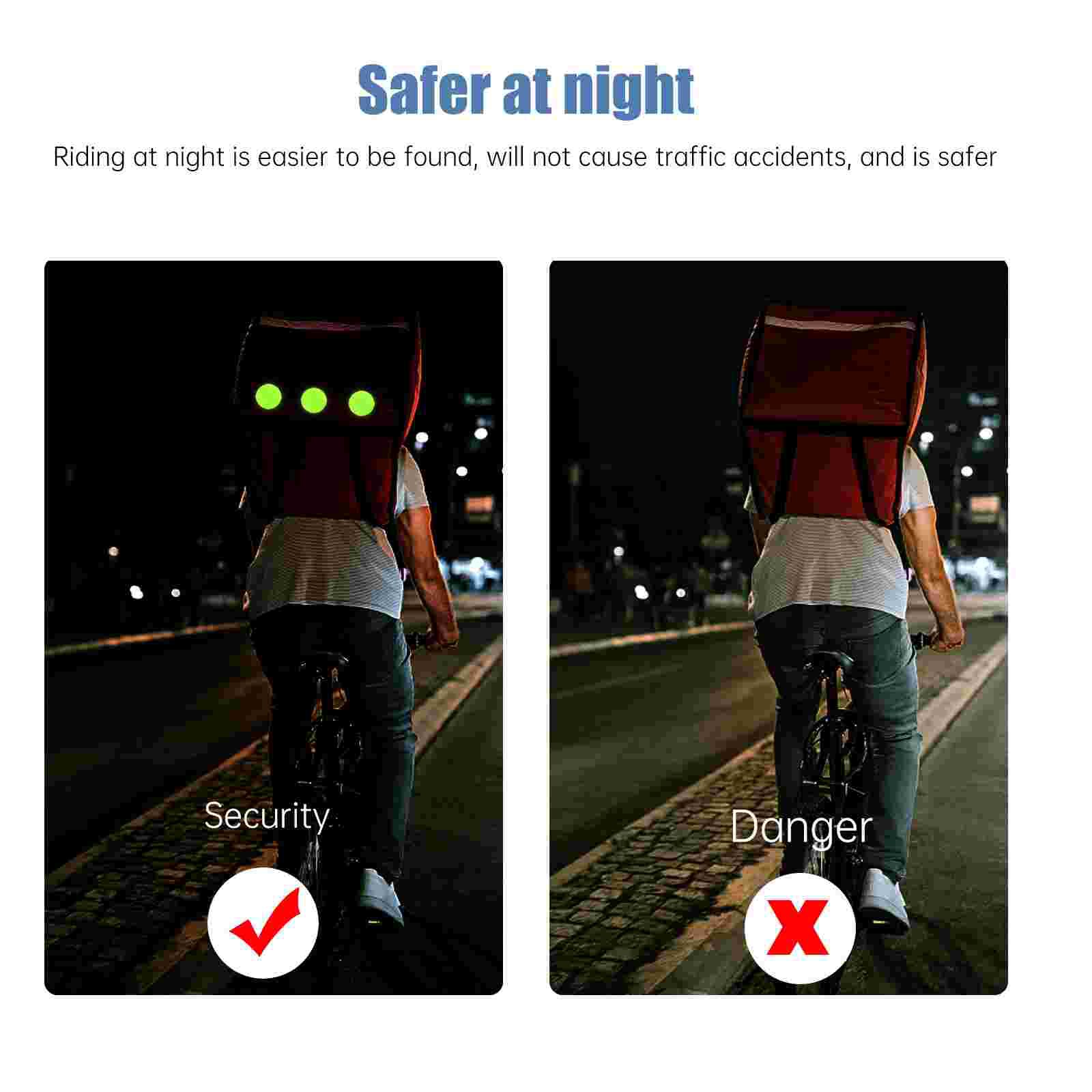 30pcs Useful Anti-collision Car Stickers Bright Reflective Decal Warning Sticker