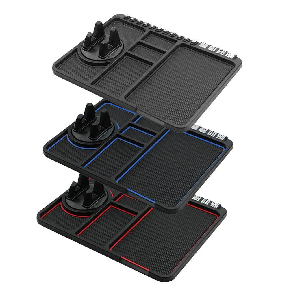 Multifunktionell bildyna matta bil anti-halk matta auto instrumentbräda telefonfäste hållare dash silikon glid klibbig telefon glida anti  j9 w 6