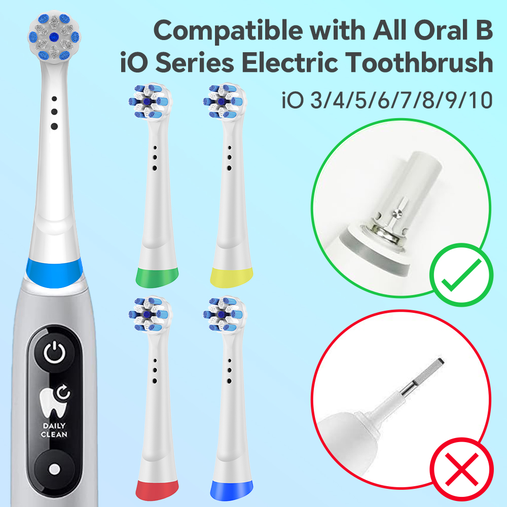 Têtes de brosse à dents de rechange iO compatibles avec la brosse à dents électrique Oral B iO, tête de brosse pour tous les modèles de brosses à dents électriques iO