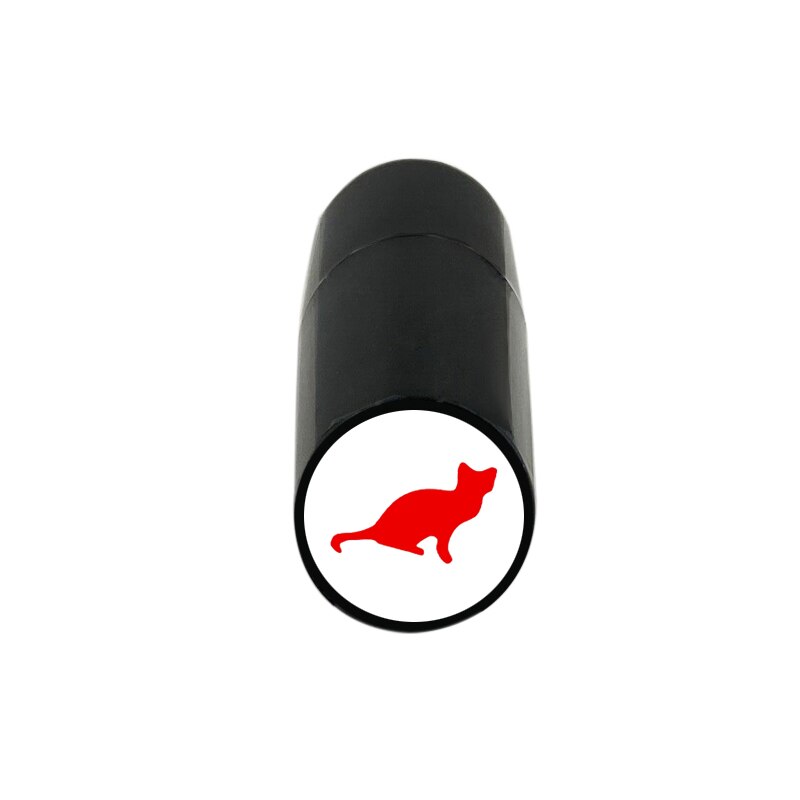 Estampador de bolas de Golf, sello de impresión de plástico de larga duración, secado rápido, multicolor, accesorios de Golf, 1 unidad: Red-Cat