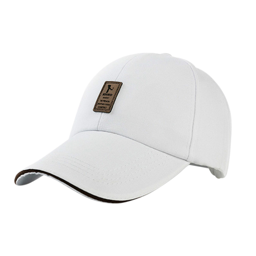 Men Women Baseball Hat Outdoor Sports Peaked Cap Comfortable Breathable Soft Sunshade Hat: White