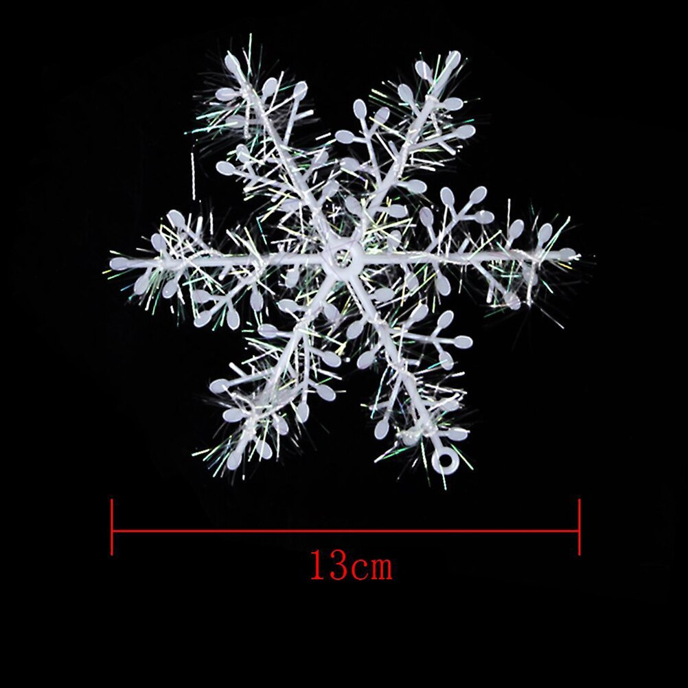 30Pcs 11Cm Sneeuwvlokken Decoratieve Hangers Opknoping Decoratie Xmas Tree Ornament Sneeuwvlokken Voor Kerst Festival Party