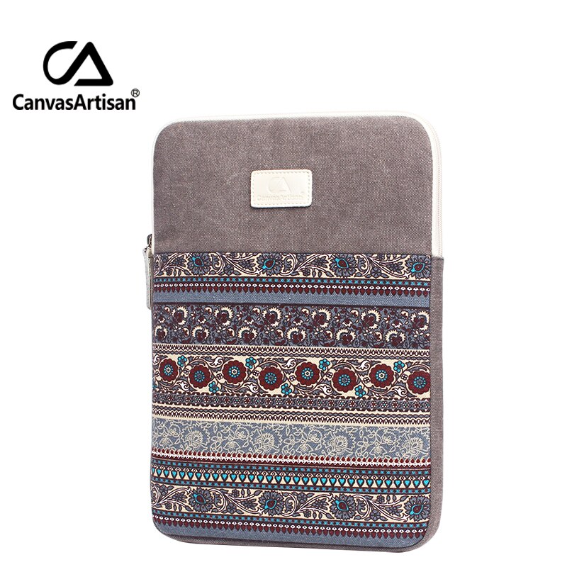 Canvasartisan top canvas laptop sleeve tassen 11 12 13 inch zachte notebook aktetas 13.3 surface pro 3 tassen