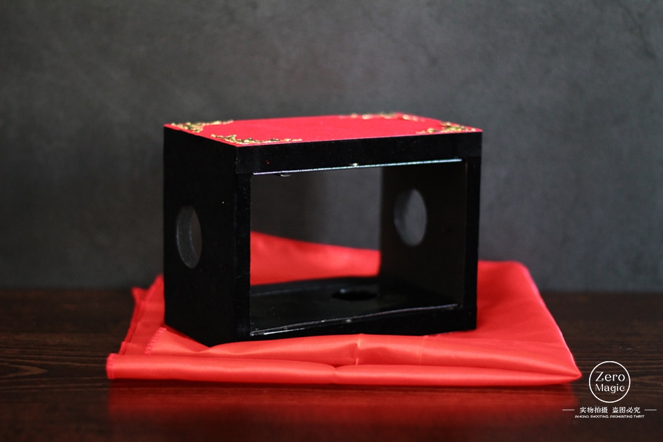 Seide Durch Die Feuer/Feuer Box-Magie Prop, Whosale, Feuer, Requisiten, Komödie, ring, Magie Tricks, Gimmick, Magia Spielzeug, Gadget, Witz, Klassische
