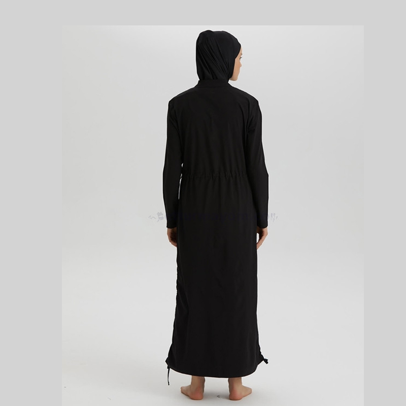 3Pcs Islamitische Meisjes Moslim Zwemkleding Hijab + Lange Jurk + Broek Vrouwen Volledige Bedekt Badmode Zwemmen Zwemmen Surfen Strand sportkleding