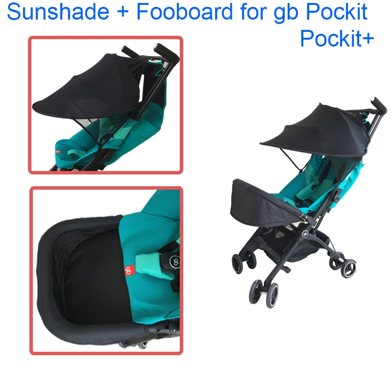 Wandelwagen Accessoires Verlengen Voet Board & Zonnescherm Voor Goodbaby Pockit + Gb Pockit Wandelwagen (Niet Voor Alle Stad)