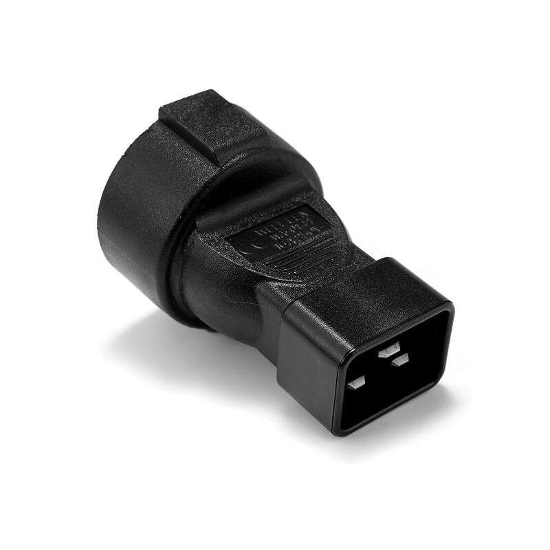 Prise de courant adaptateur IEC C20 prise à Schuko CEE7/7 femelle adaptateur secteur femelle PDU UPS IEC320 EU prise adaptateur prise