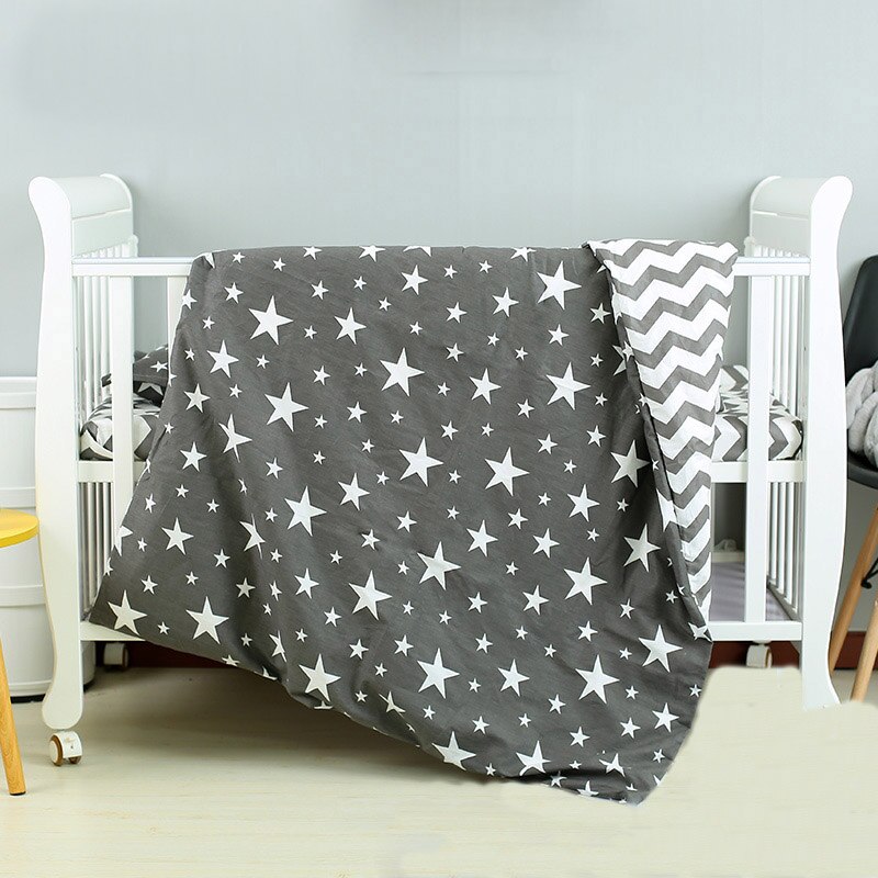 100*130cm baby dynebetræk til piger og drenge bomuldsseng seng tegneserie baby sengetøj dynebetræk uden fyldstof: Multi