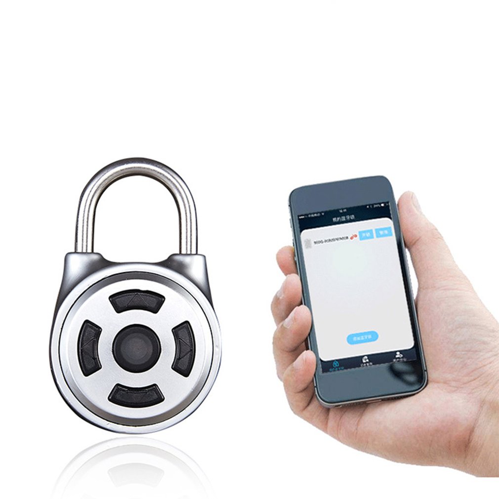 PasswordElectronic Intelligent Bluetooth Fingerprint Password Padlock Home Door App Remote Management Mobile Phone Unlock