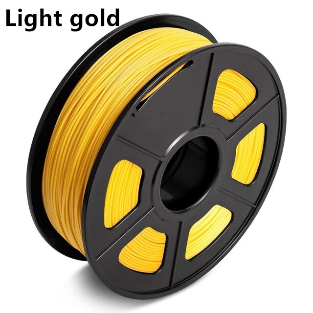 PLA PLUS Filament 1.75 mm 1kg High Quantity 3D Printing Biodegradabl Filament For 3D Printer Plastic PLA+ with Vacumm Packing: PLA PLUS-Light Gold
