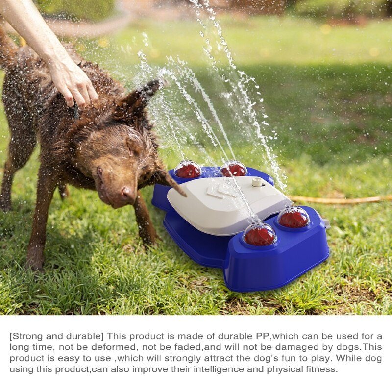 Automatische Huisdier Drinkfontein Poot Activated Hond Watering Dispenser Verstelbare Water Output 4 Douche Gaten Voor Zomer Y5GB