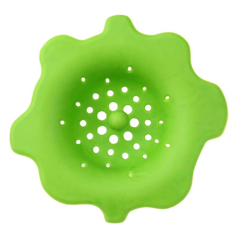 Flower Petal Silicone Sewer Drain Cover Stopper Kitchen Sink Strainer Filter Silicone Kitchen Strainers Bathroom Gadgets: B2