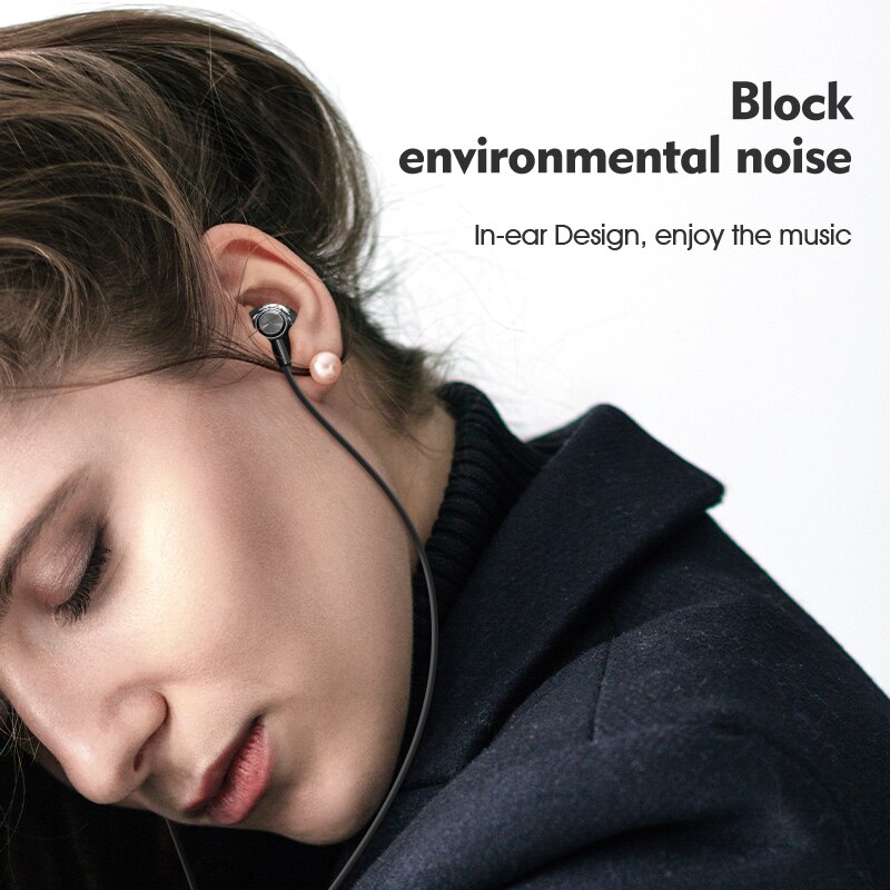 Licheers 9D Stereo In-ear Earphone Wire-controlled Sound Earpiece Earbuds For Xiaomi Samsung 3.5mm For Huawei Type C Earphones