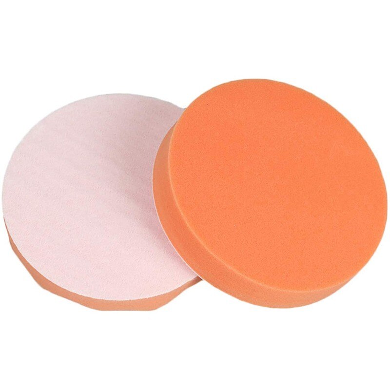 16 stk/sæt bil auto voks polish skum svamp hånd blød voks orange svamp pad voks håndklæde svamp børste bil lak pleje rengøring