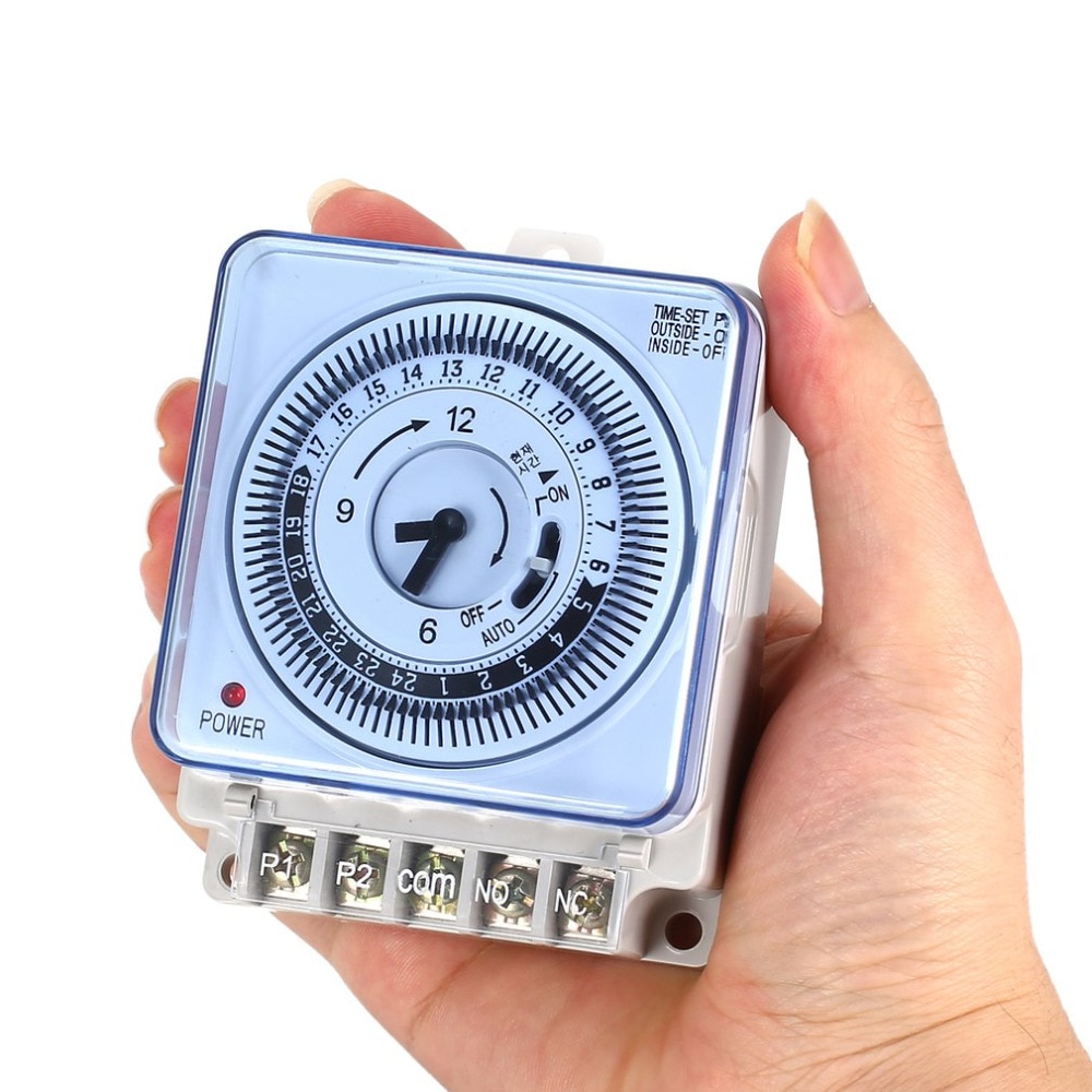 Mechanical Timer 230V Time Counter Reminder 15min 24h Kitchen Countdown Energy Saving Controller Industrial Timing Switch
