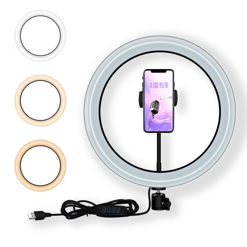 BRESSER STR-48B Bi-Color LED Ringlamp 48W dimbaar met Camera- en Smartphonehouder | F004355