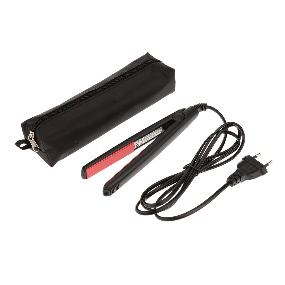 Mini BLack Hair Straightener Electronic Fast Hair Straightener Portable Hair Wet/Dryer Straightening Irons