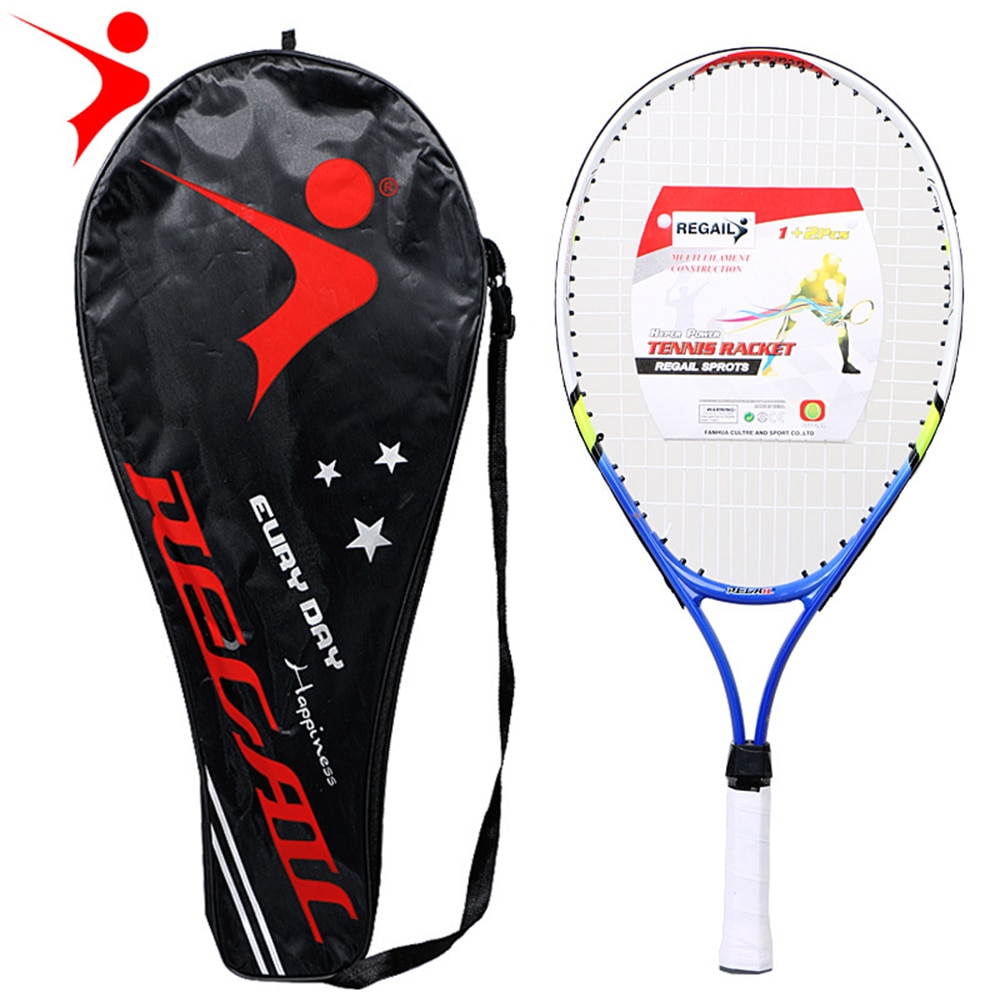 1pc Children Tennis Racket Outdoor Sports Teen Training Sturdy School Practicing Aluminum Alloy Grip Competition Tennisracket