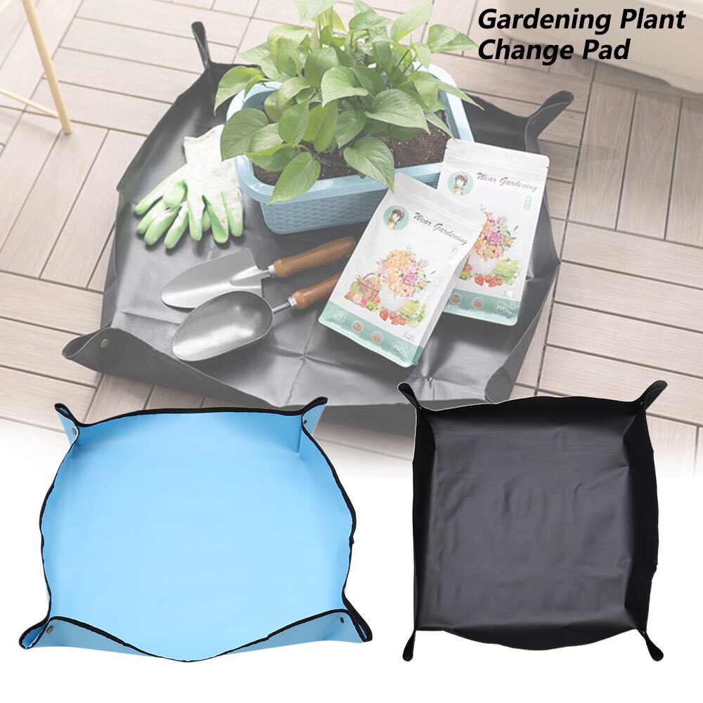 Garden Plant Mat Waterproof Moistureproof Land Mat Reusable Foldable Gardening Soil Pad Replacement Flower Plant Transplant Pot