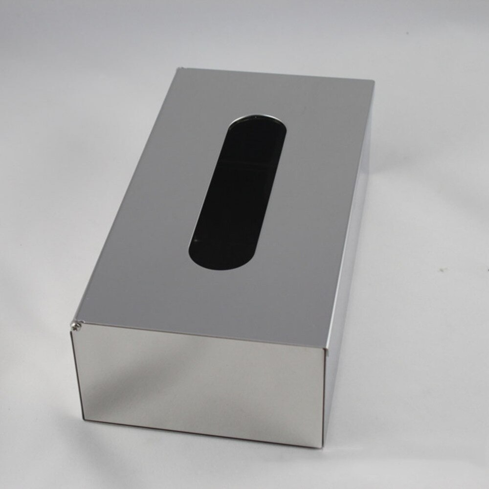 Rectangle Paper Facial Tissue Box Cover Holder Wall Mounted Or Freestanding Use For Bathroom Vanity Countertops Bedroom Dressers: Default Title