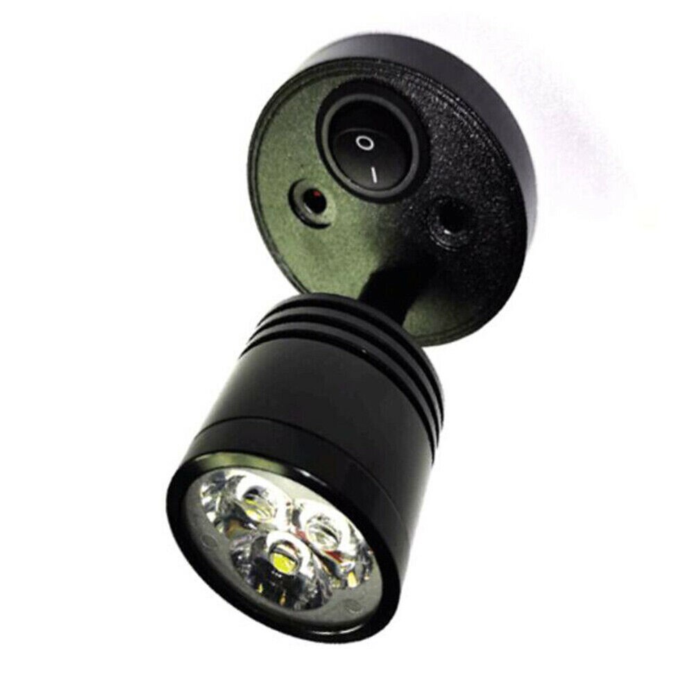 2x spots led pour liseuse, interrupteur, camping-car, caravane, bateau 12v camping-car, flexible