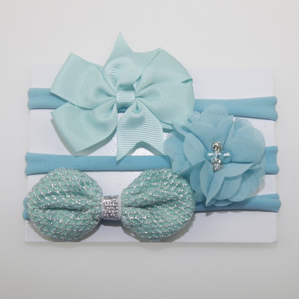 3pcs/set Print Cute Bow-Knot Cotton Girl Headbands headbands Newborn Headband