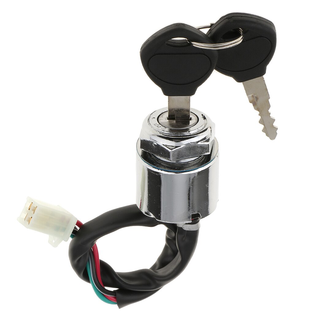 4 Wire Ignition Switch Lock with Key for ATV Scooter Dirt Bike Go Kart Quad Stainless Steel ignition switch for Vehicle