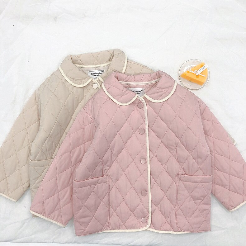 Autumn Girls Long Sleeve Coat Kids Cotton-patted Coat Girls Jackets Kids Coats for Girls