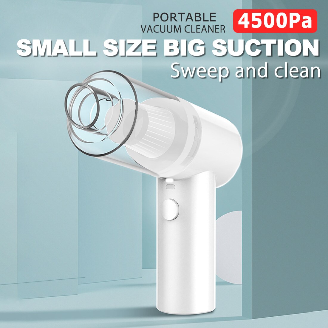 Wireless Car Vacuum Cleaner 4500pa/5000pa Handheld Portable Mini Wet/Dry Auto Vacuum Cleaner for Car Interior & Home Cleaning