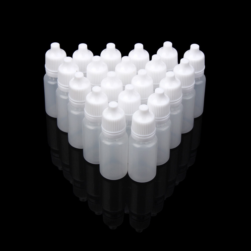 10/50/100Pcs 10Ml Lege Plastic Squeezable Dropper Flessen Eye Liquid Dropper Hervulbare Flessen Qe: 100PCS