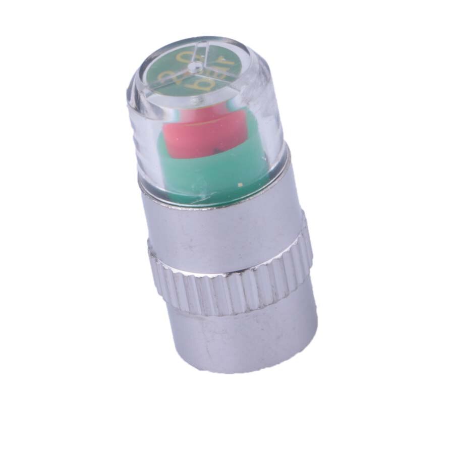 4 st / förpackning 2.0/2.2/2.4 bar 30/32/36 psi däck för däcktrycksventil stamkeps sensor övervakning av ögonlarm bil styling kit