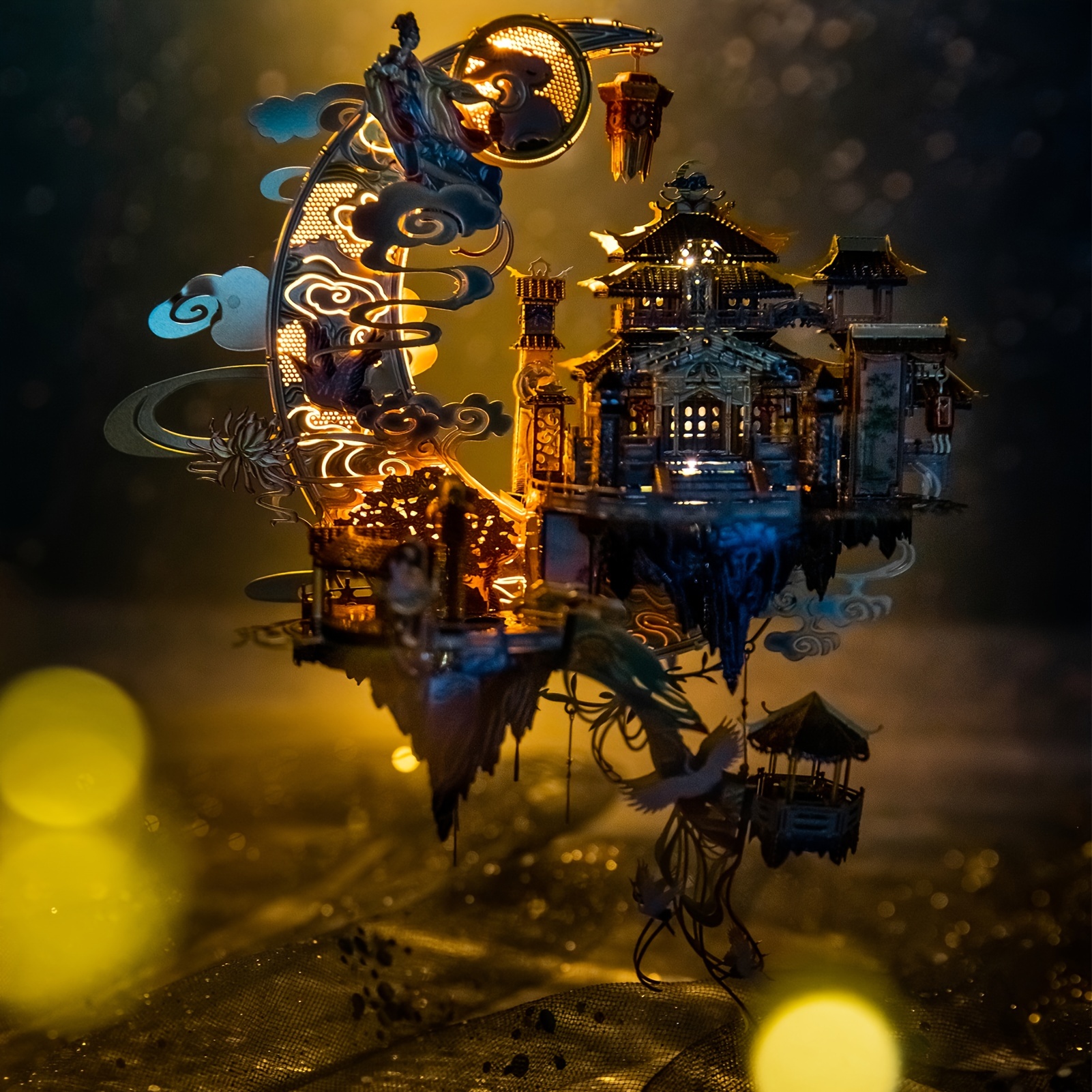MY Moon Palace 3D three-dimensional jigsaw metal assembly model play diy birthday to girlfriend: Default Title