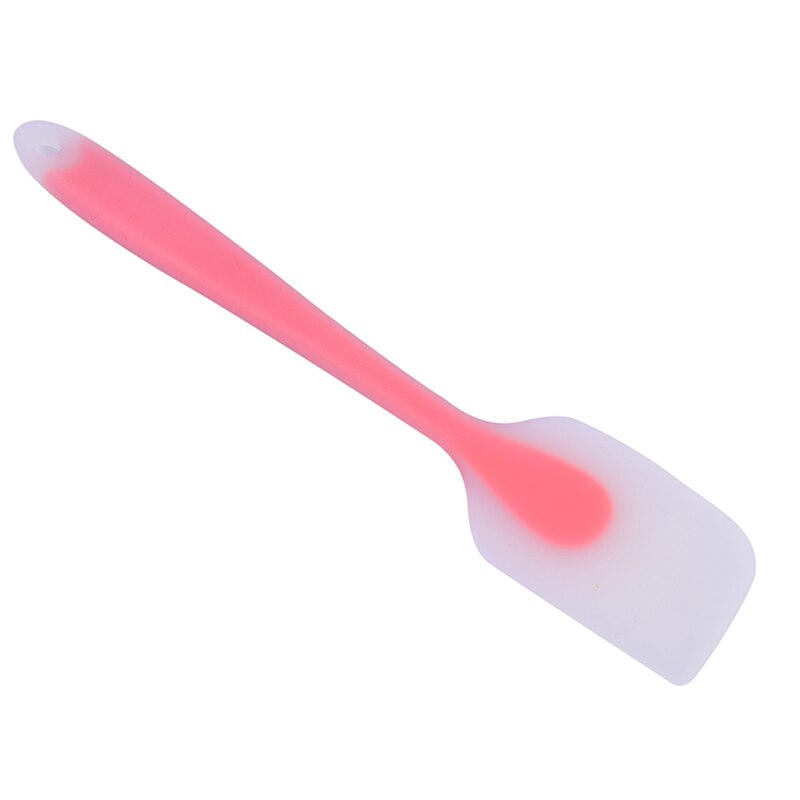 Spatule grattoir en silicone, outil de mélange de pâtisserie, caoutchouc antiadhésif résistant à la chaleur, gadget de cuisine, noyau en acier inoxydable: Rose