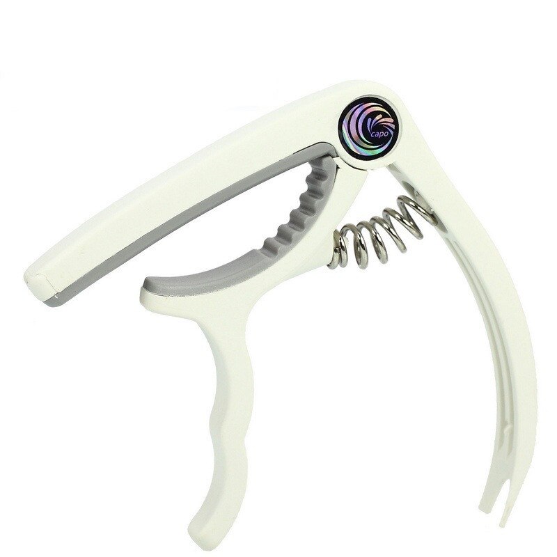 Guitar Clip Plastic Guitar Clip Capo for 6 String Acoustic Classic Electric Guitar Tuning Clamp Musical Instrument Accessories: White