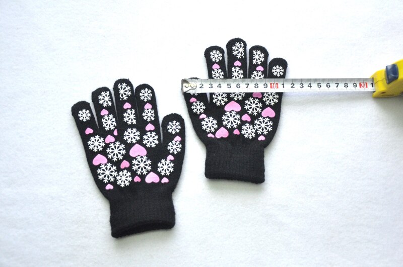 Wecute Kind Handschoenen Voor 6-11years Kids Herfst En Winter Handschoenen Outdoor Warme Gebreide Handschoenen Wanten Kinderen Winter Sneeuwvlok