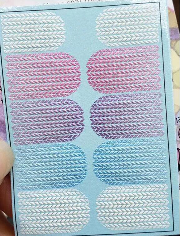 5D Gegraveerde Nail Sticker Kleurrijke Winter Kers... Grandado