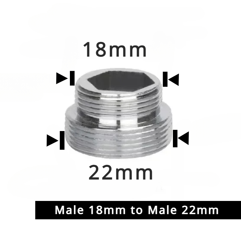 Stainless Steel Faucet Connector M22 To M20 M18 M1/2" Thread Joints Water Purifier Accessory Kitchen Water Tap Adapter Fittings: Red