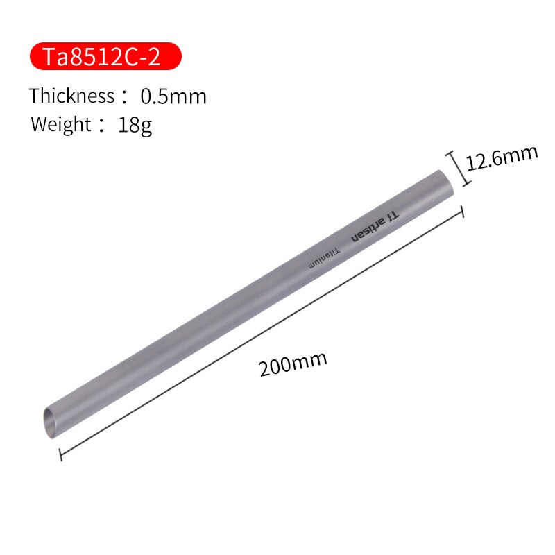 Tiartisan Kitchen Accessorie Titanium Straw Eco Friendly Metal Drinking Straw Reusable Straws: Ta8512C-2