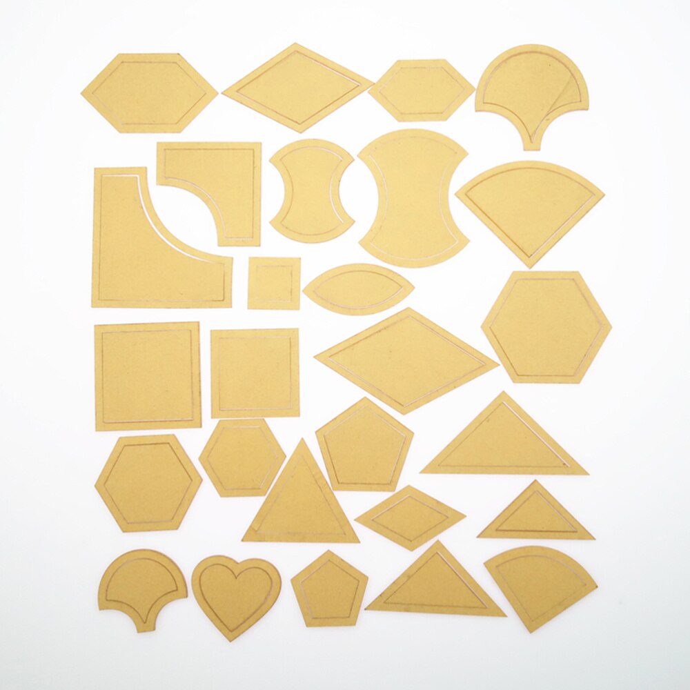 27pcs Quilting Templates Multi Pattern Transparent Quilting Tool Sewing Templates for Embroidery: Default Title
