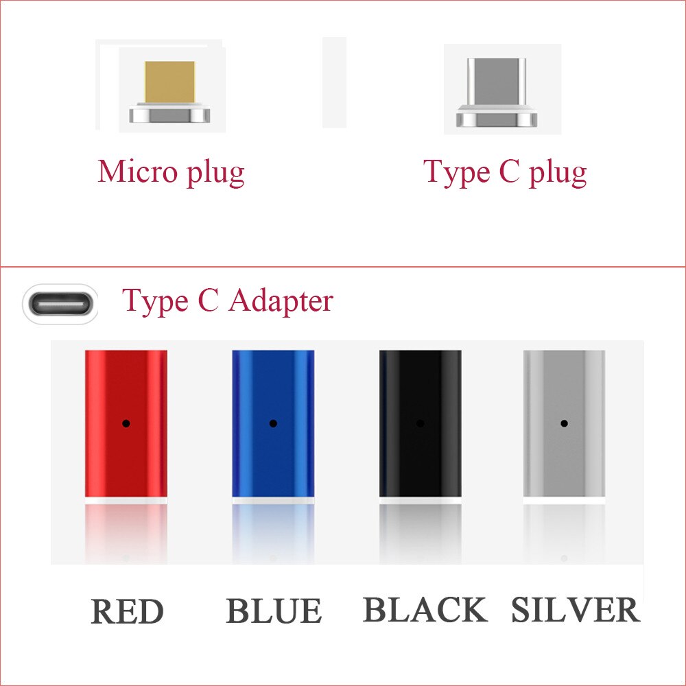 Mode Telefoon Adapter TYPE C USB Micro USB Magnetic Charger Converter Magnetische Adapter voor Magnetische Opladen Datum Kabel