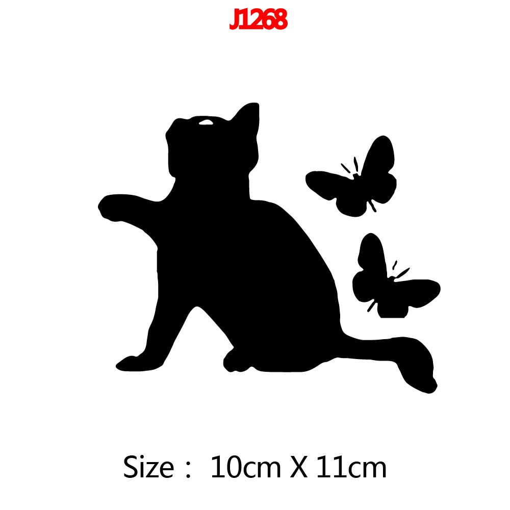 Diy kat aftagelig kunst vinyl wallstickers stue soveværelse vægmaleri: Stil 8