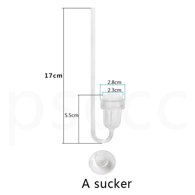 Wit korund hoge temperatuur sinteren nano air stone bubble steen suits 4mm/8mm luchtslang voor aquarium aquarium: HT-23 / 2 units