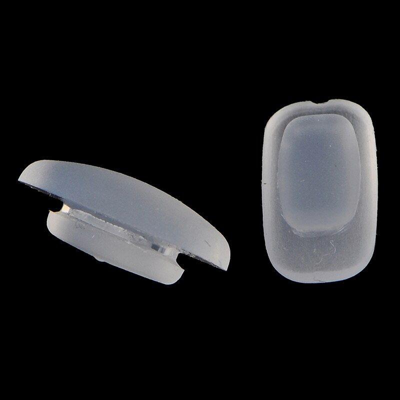 Coussinets de nez souples en Silicone, 10 pièces, carrés, Airbag, sur lunettes, Type de fente, Cassette intégrée, antidérapant
