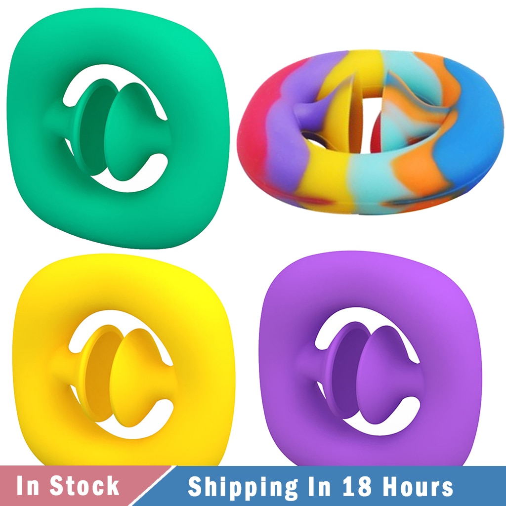 Fidget Toys Snap Hand Grab Antistress Toy Silicone Stress Relief Spinner Reliever For Adults Calming Simple Dimple Party D08