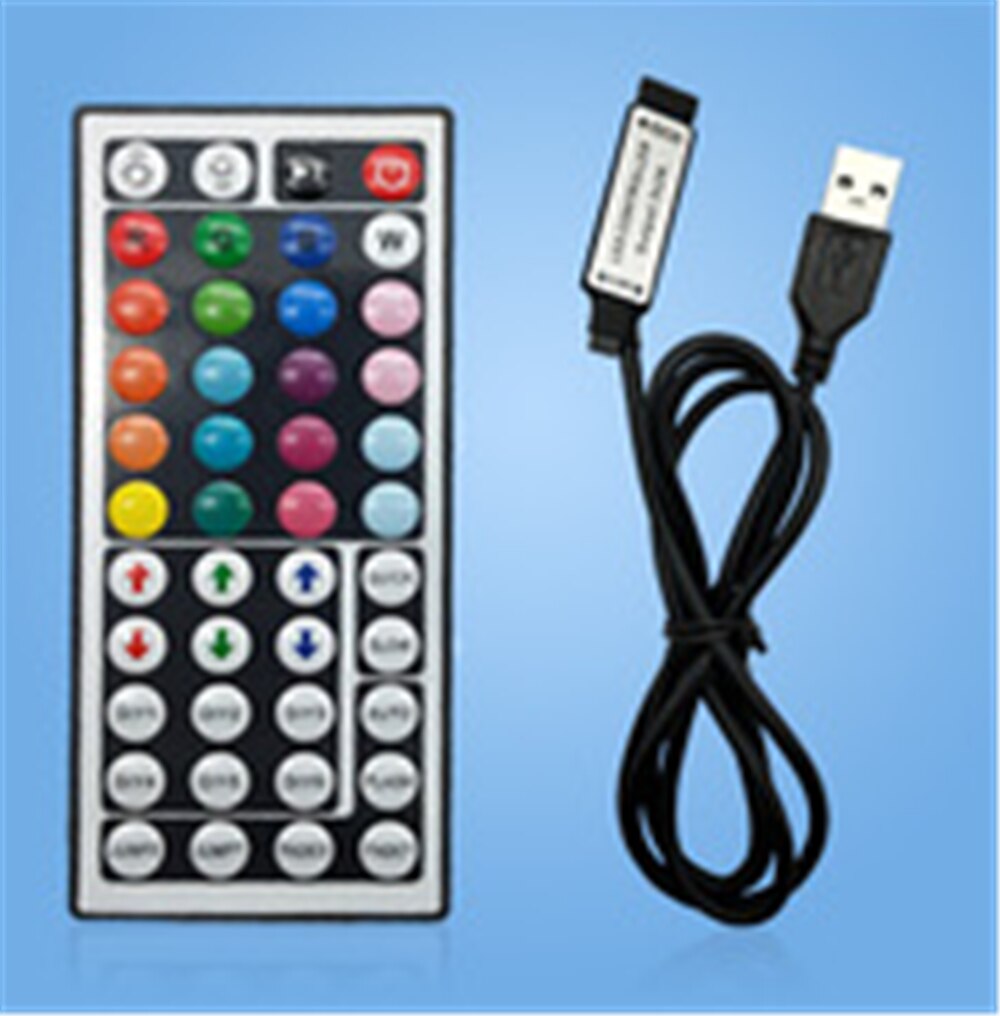 Led Controller 44 Keys LED IR RGB Controler box 1 to 2 Controller IR Remote Dimmer DC12V For RGB 3528 5050 LED Strip Lights: USB controller