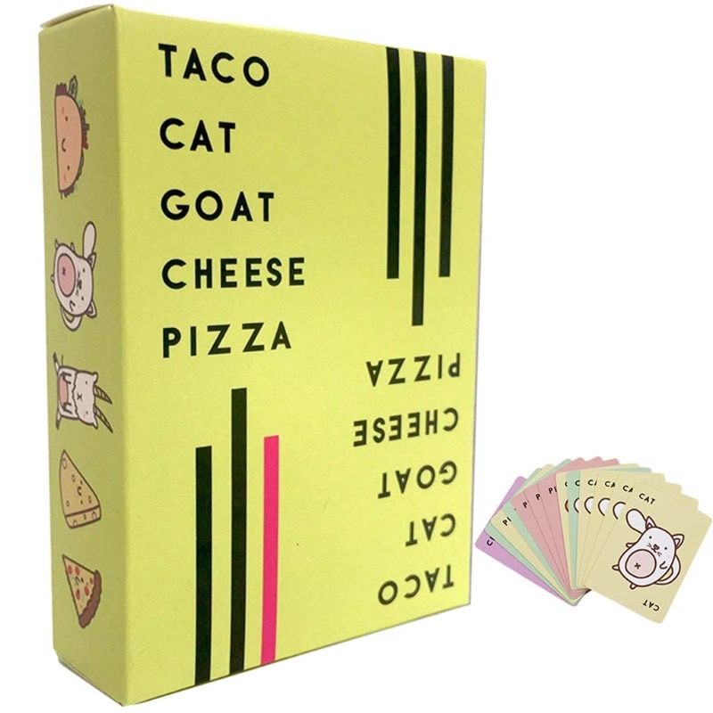 Inglese Gioco di Carte Taco Gatto Capra Formaggio Pizza festa famiglia divertimento Giocare Giochi Da Tavolo Giocattoli