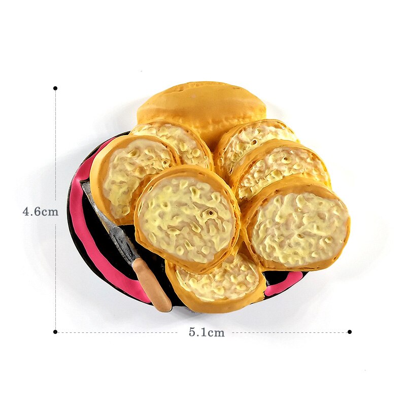 Artificial Breakfast Bread Egg Pizza Figurine Pretend play Simulation Food Kitchen Toy Dollhouse DIY Accessories Baby: small knife bread