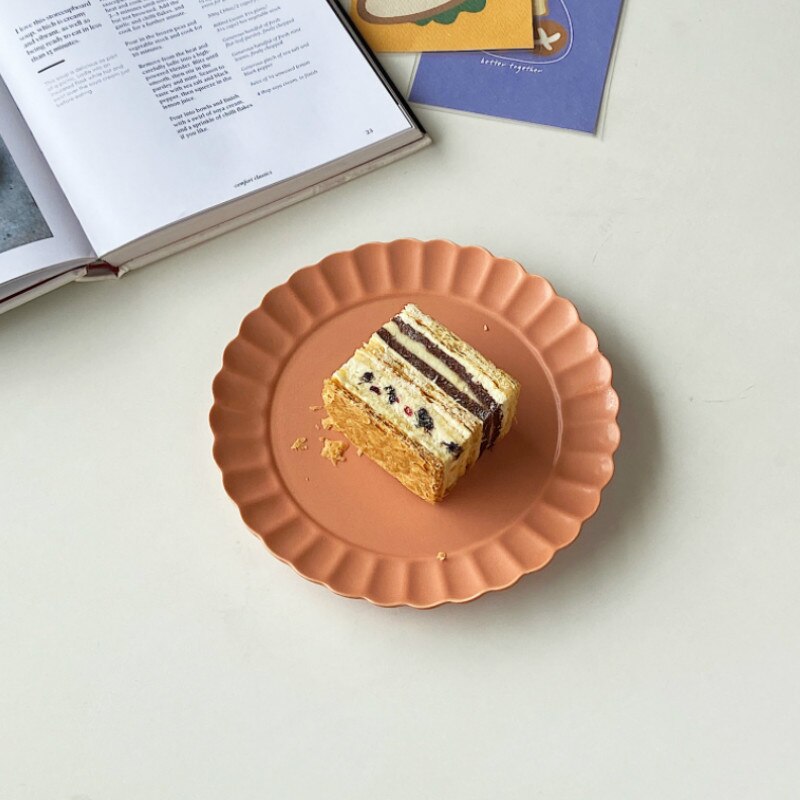 Dessert Serving Plate Decorative Cake Colorful Ceramic Sushi Nordic Plates Cute Snack Borden Servies Kitchen Supplies DE50CP